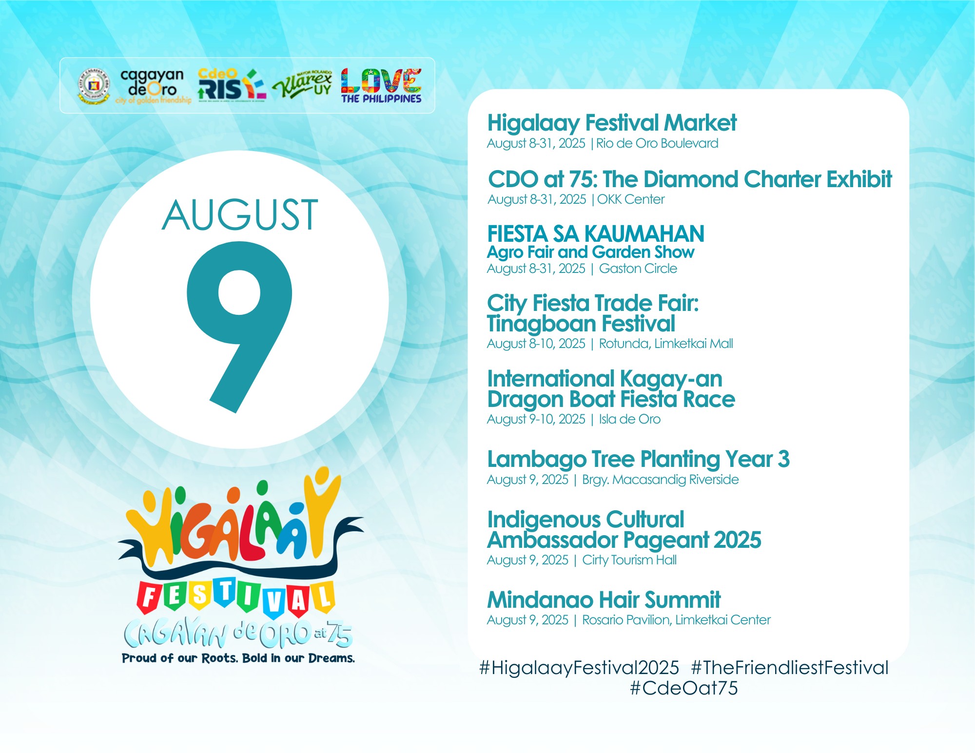 Higalaay - August 9 in CDO is brimming with Higalaay vibes! From ...