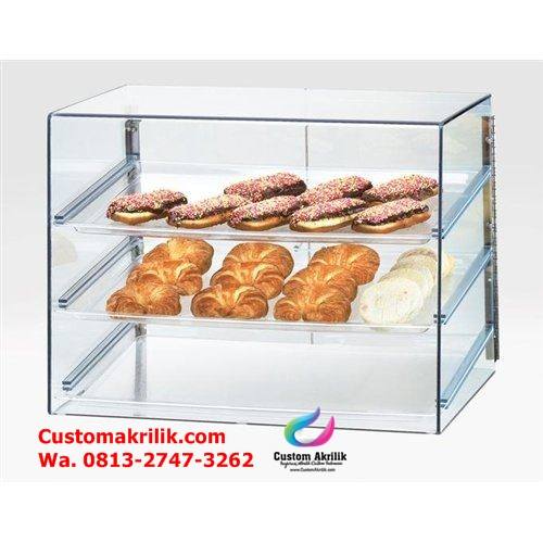 Distributor Rak Roti Custom Akrilik, Display Rak Roti