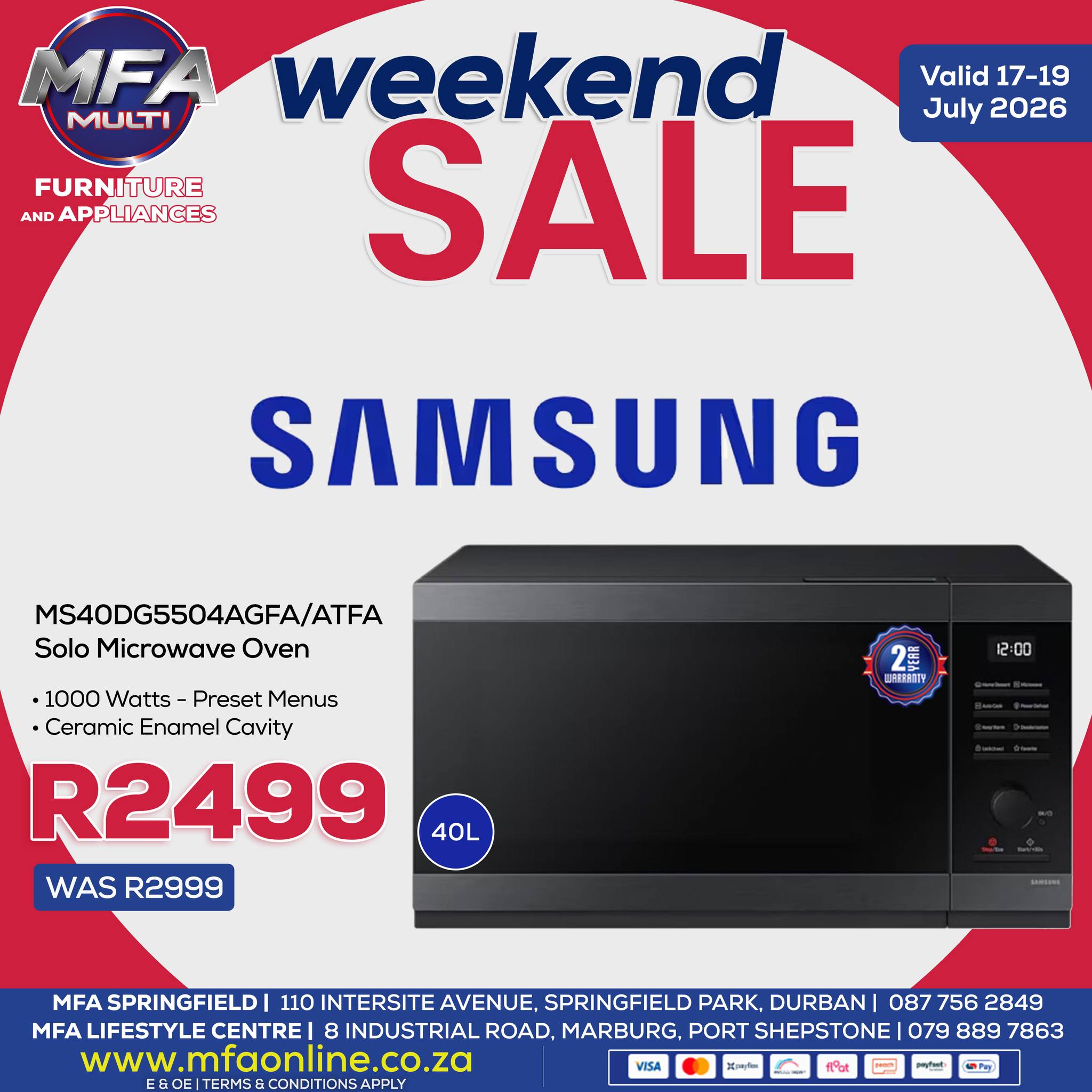 WEEKEND APPLIANCE SALE! 🔥 Upgrade your home with amazing deals on