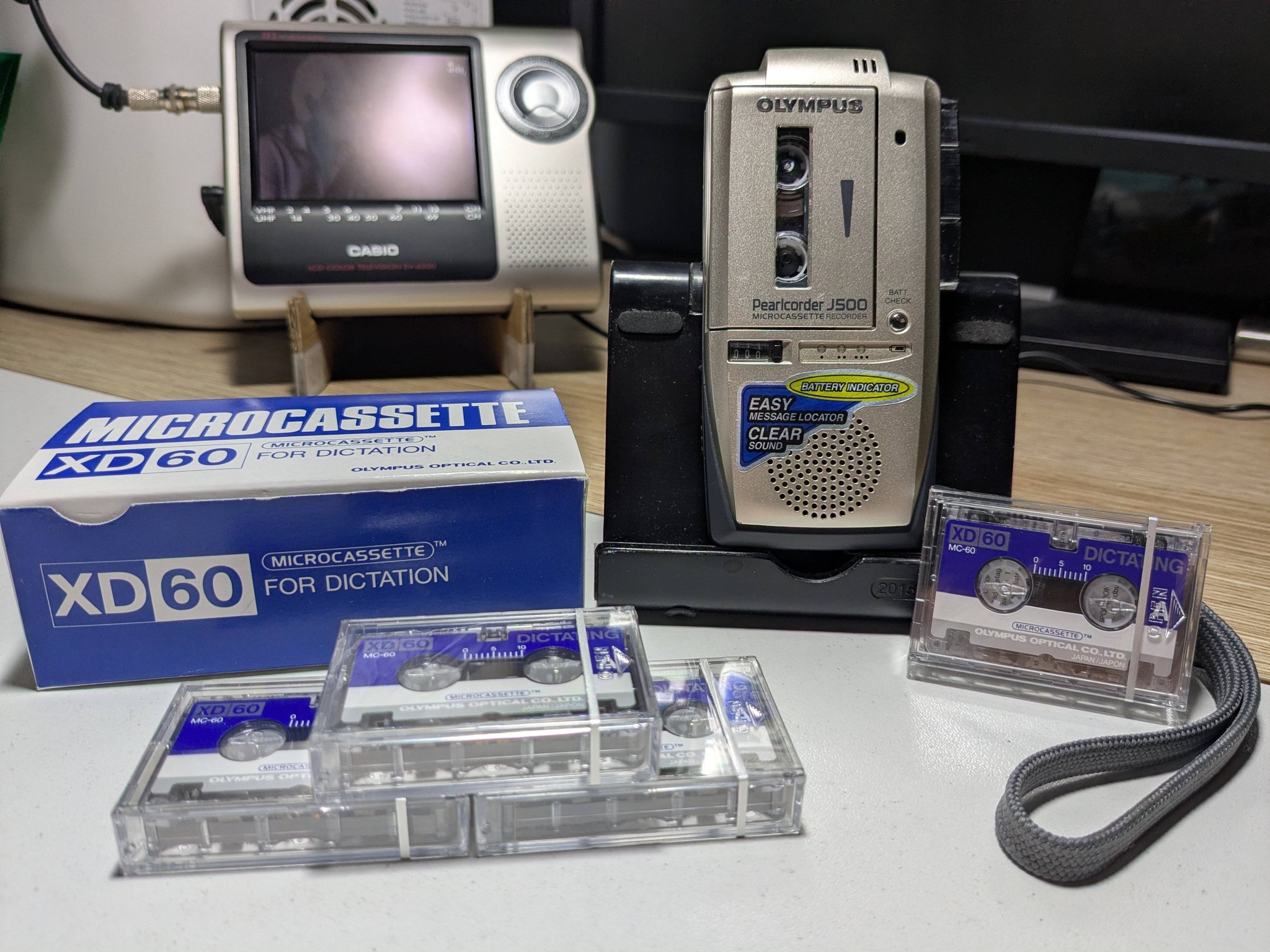 Olympus Pearlcorder J500 completely restored - Microcassette recorder