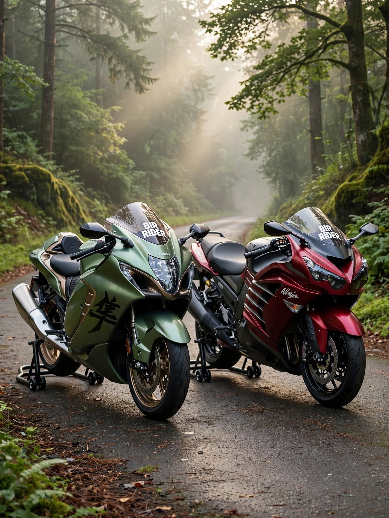 Suzuki Hayabusa or Kawasaki ZX14R - pick your favourite one 😍😍