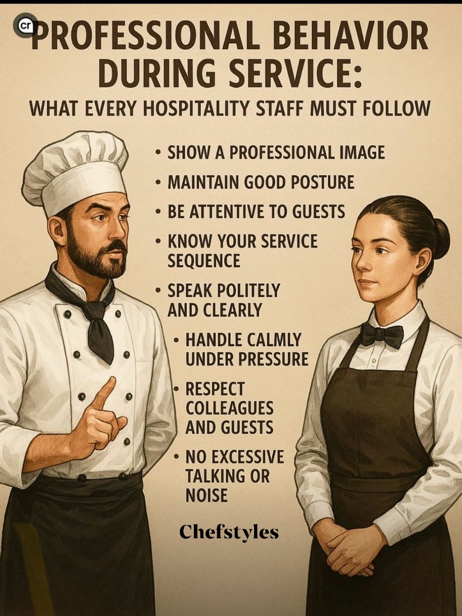 CHEF Styles - Professional Behavior During Service: What... | Facebook