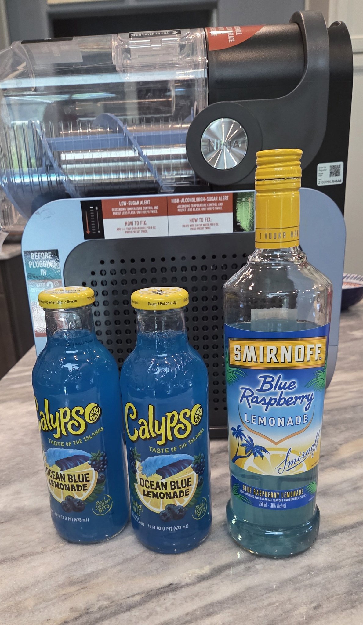 Calypso beverages with Smirnoff vodka make perfect slushies