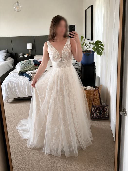 Is this $20 thrift store wedding dress too cheap or basic?