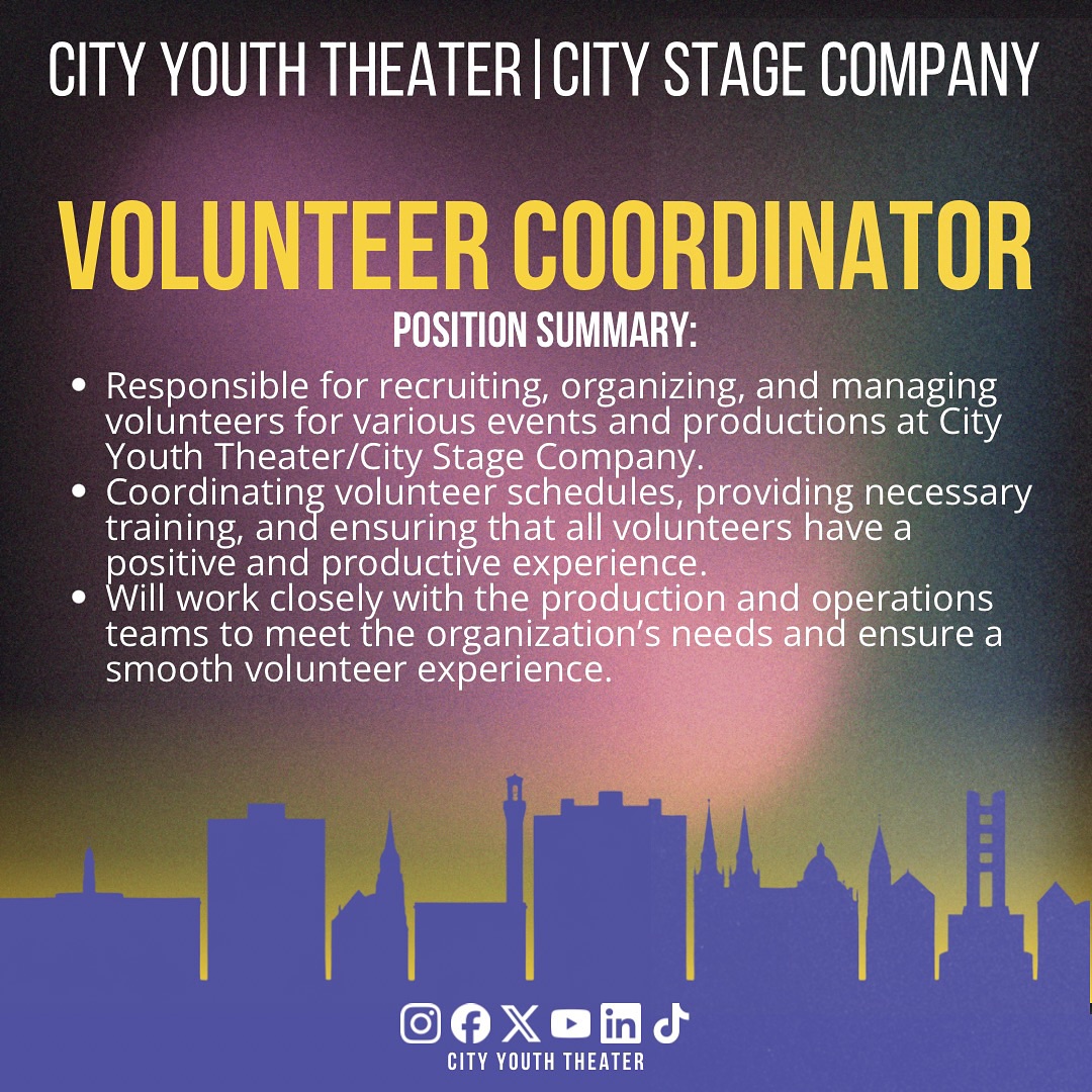 City Youth Theater / City Stage Company | Waterbury CT