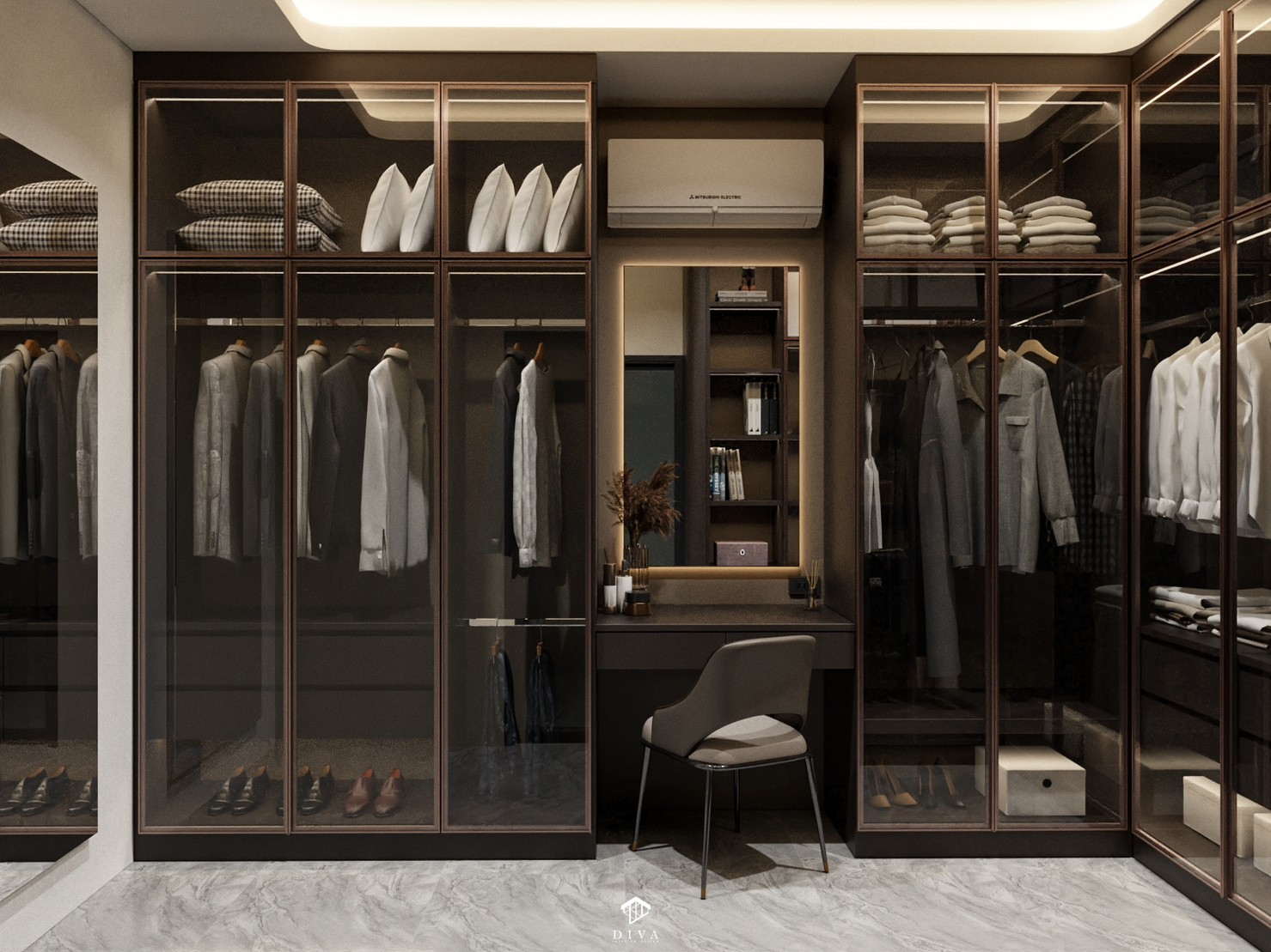 Walk-in Closet... - Diva Interior Design ออกแบบตกแต่งภายใน