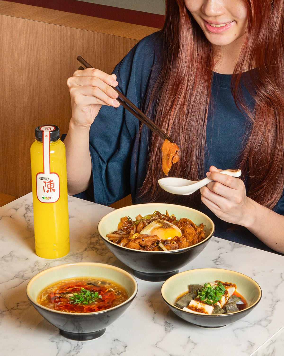 Our Shoyu Kurobuta Don (醬油味黒豚丼) brings together tender pork 