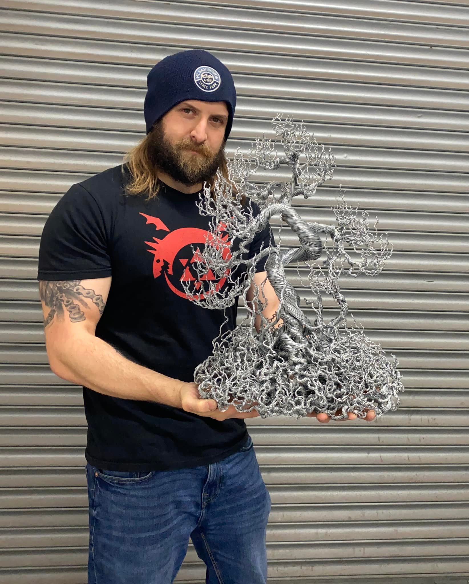 The Hell Tree🔥🔥🔥👻🌲🛠️ Made from 9kg of iron wire