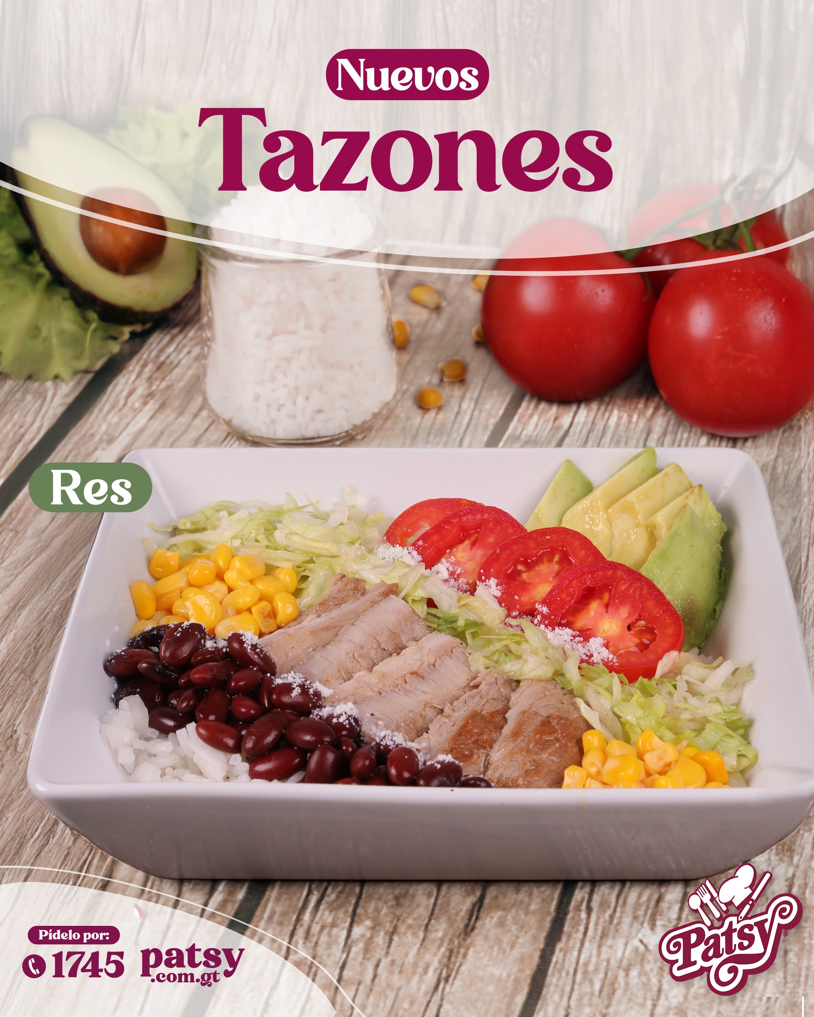 Patsy - ¡Descubre nuestro nuevo tazón de res! 🥗 Tazón con base de arroz ...