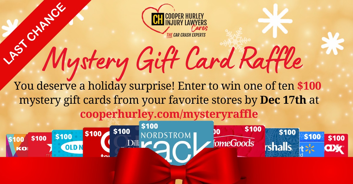 Today is the LAST Day to... - Cooper Hurley Injury Lawyers