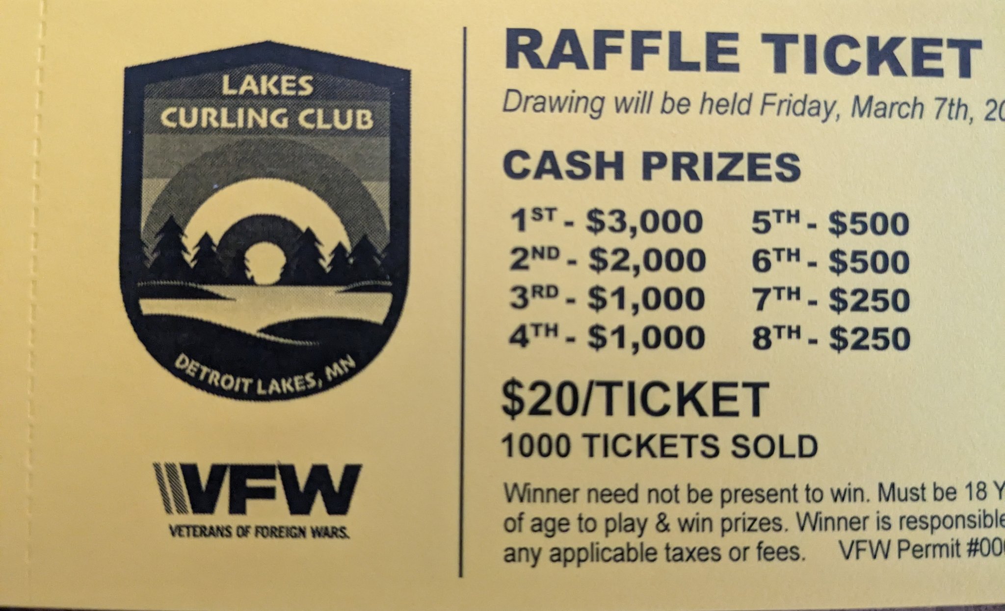 Lakes - 📣 It's raffle ticket season!📣 The members of the Lakes Curling ...