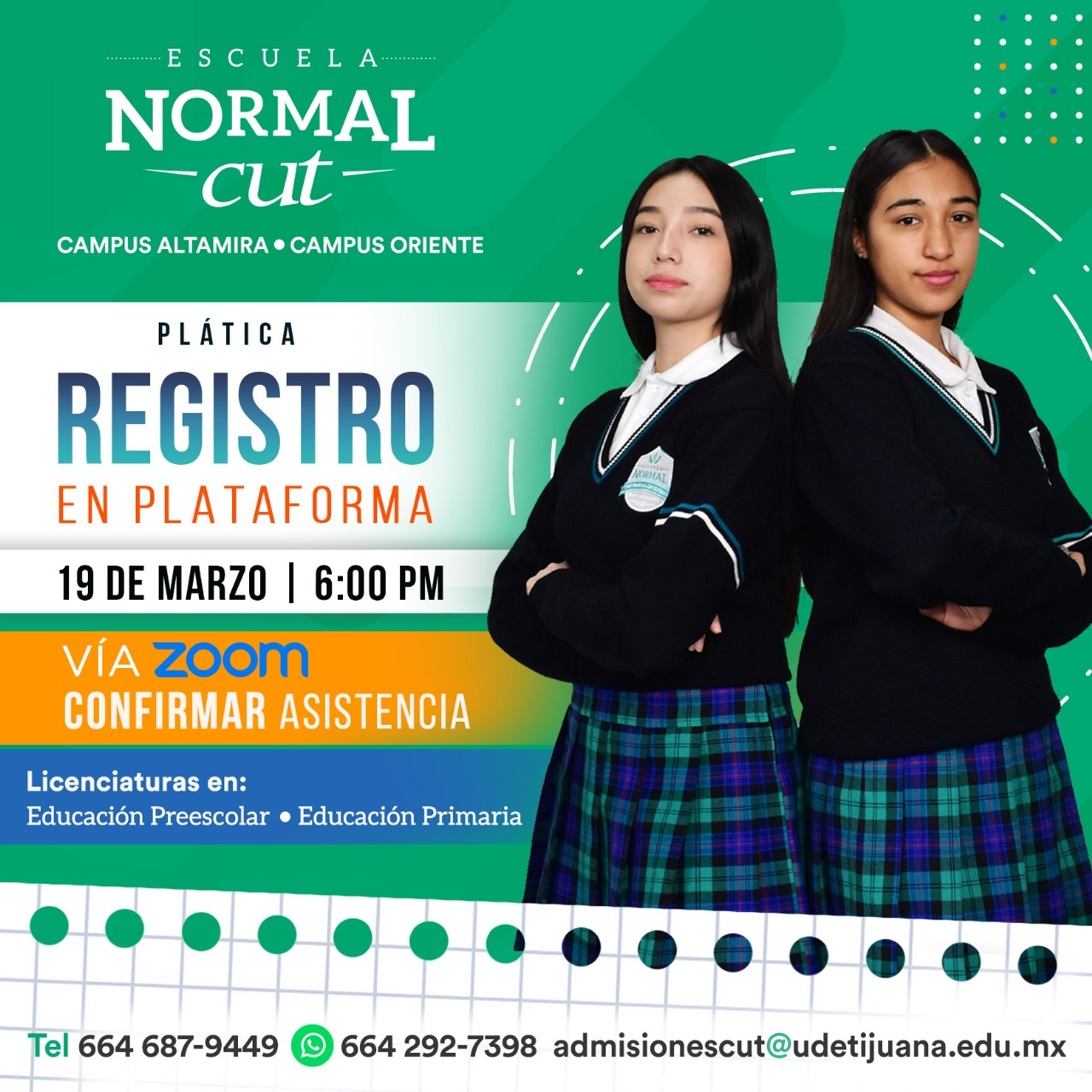 CUT - Conoce las VENTAJAS y OPORTUNIDADES que te ofrece la ESCUELA ...