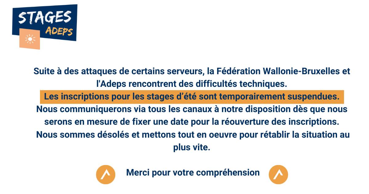 Centre Adeps de Seneffe - ‼️ | Facebook