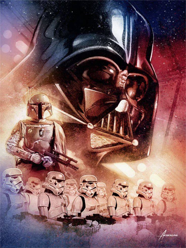 Official #StarWars art by Adam Schickling for Acme Archives From