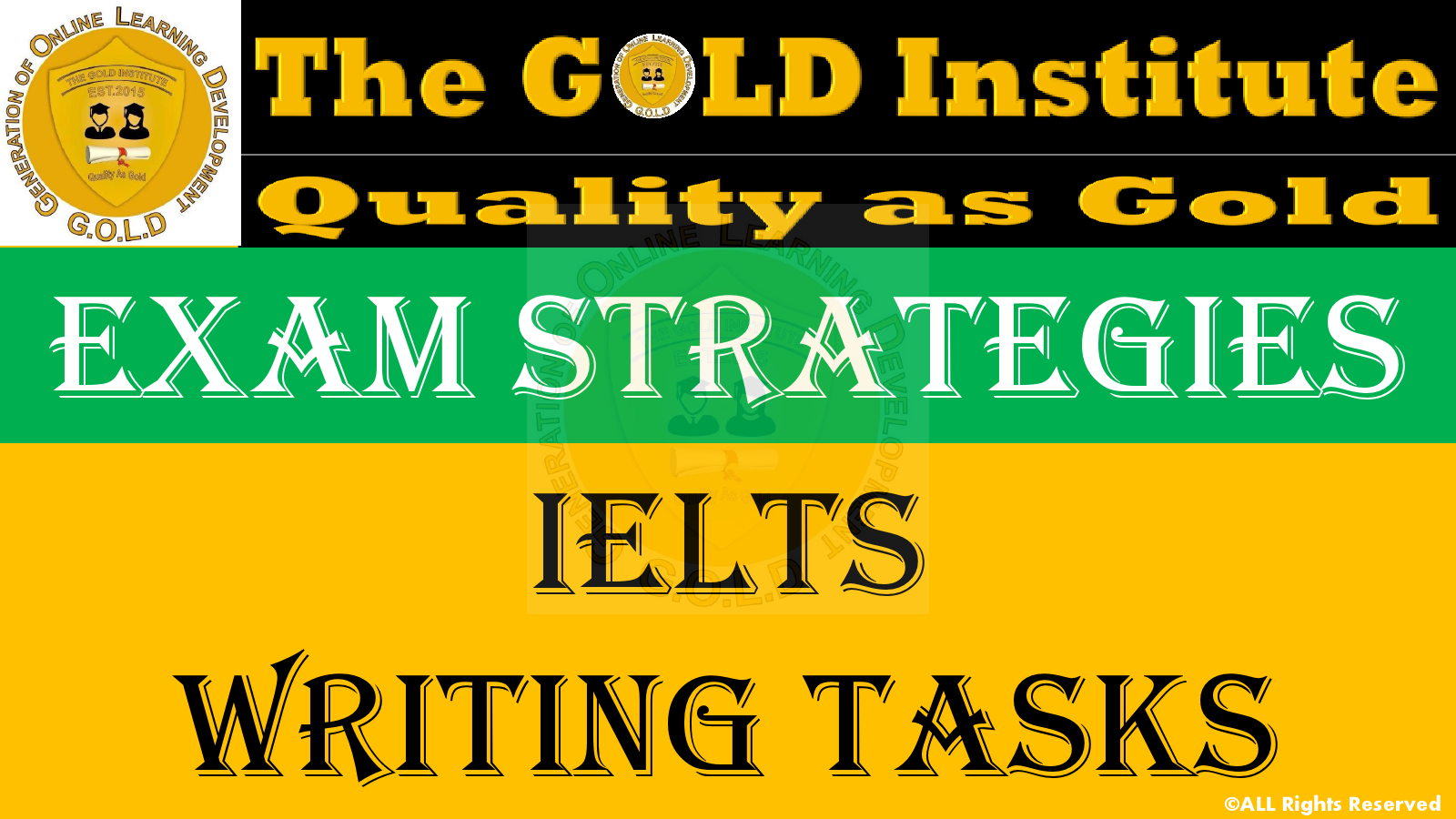 Exam Activator IELTS Writing Task 1:... - The GOLD Institute