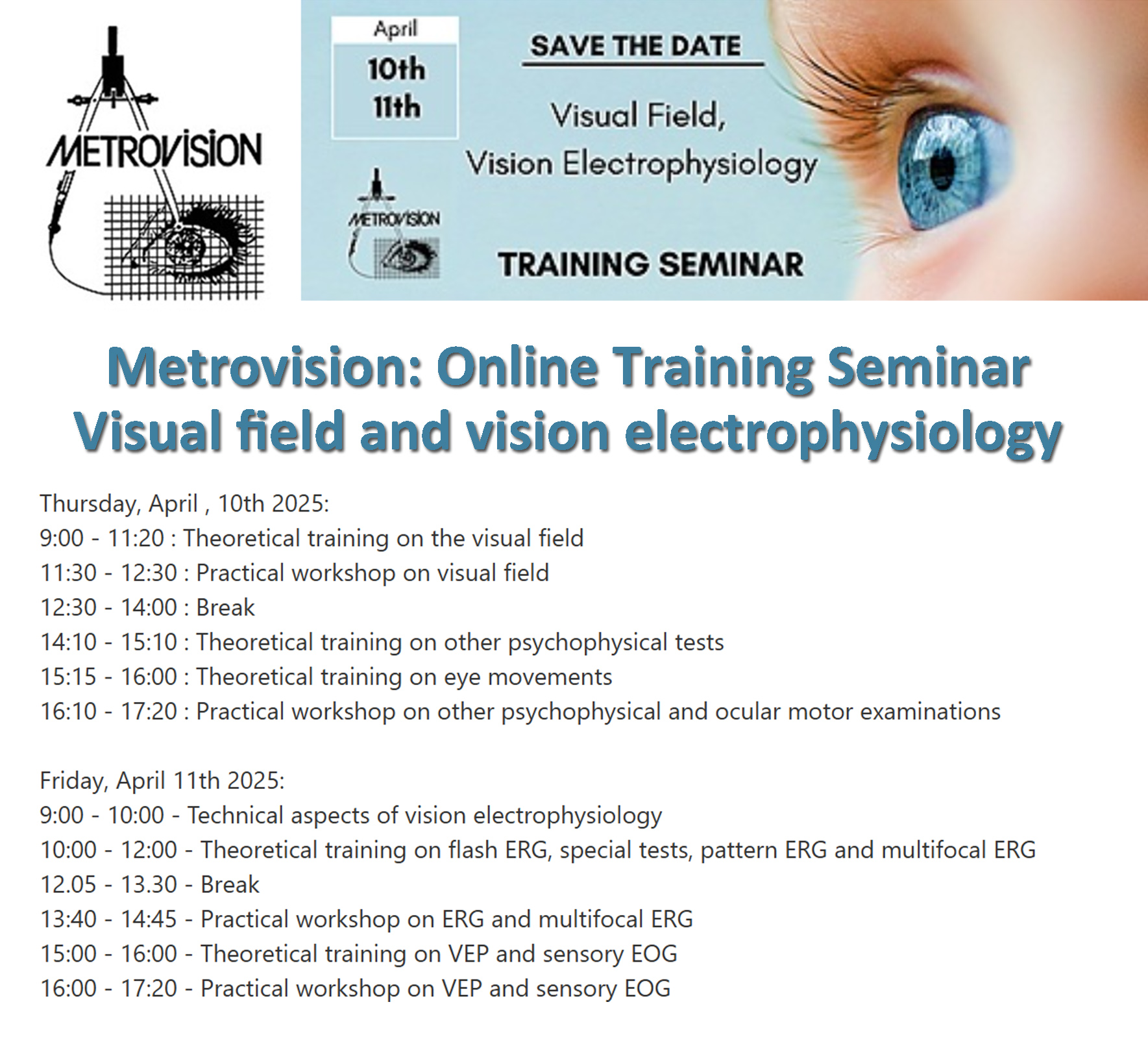 Don't miss Metrovision's free webinars on visual electrodiagnostics ...