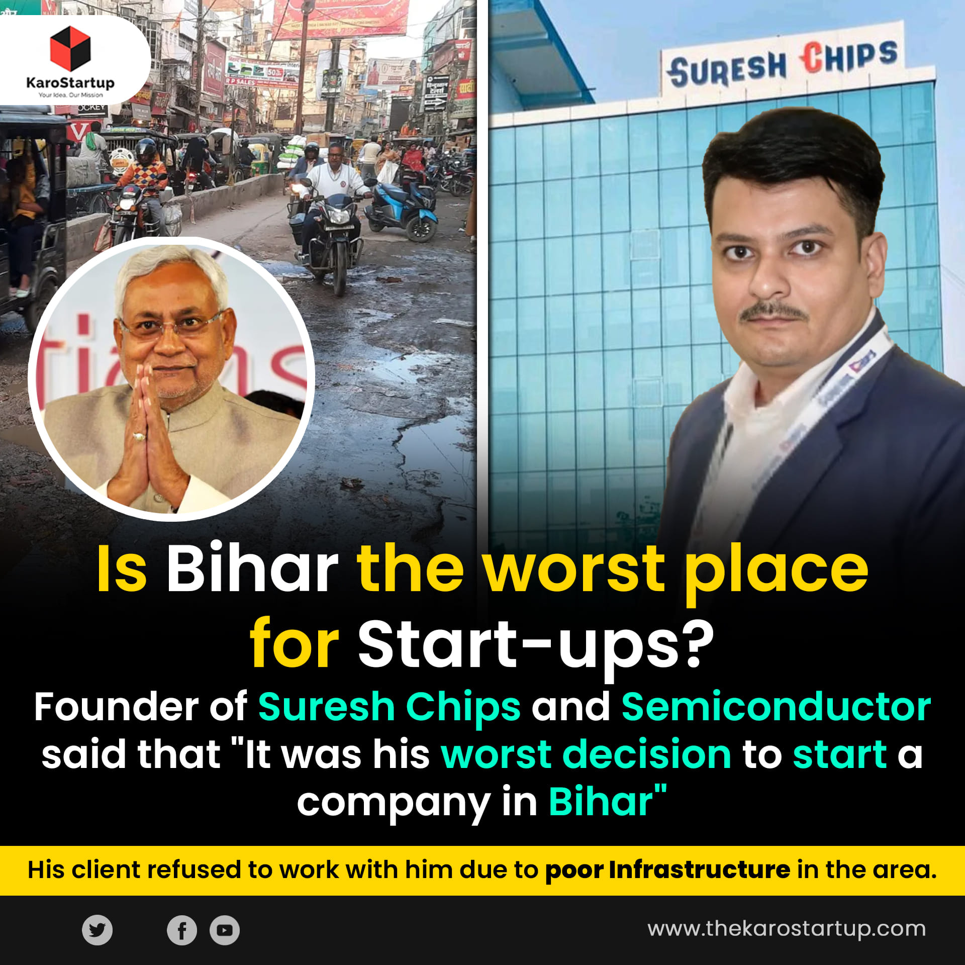 Karo Startup - Chandan Raj, the founder and CEO of Bihar's... | Facebook