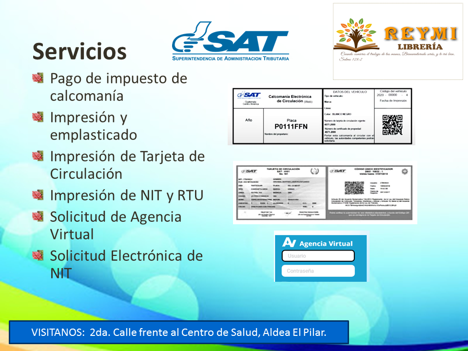 Librería Reymi - Te ofrecemos los siguientes servicios:
