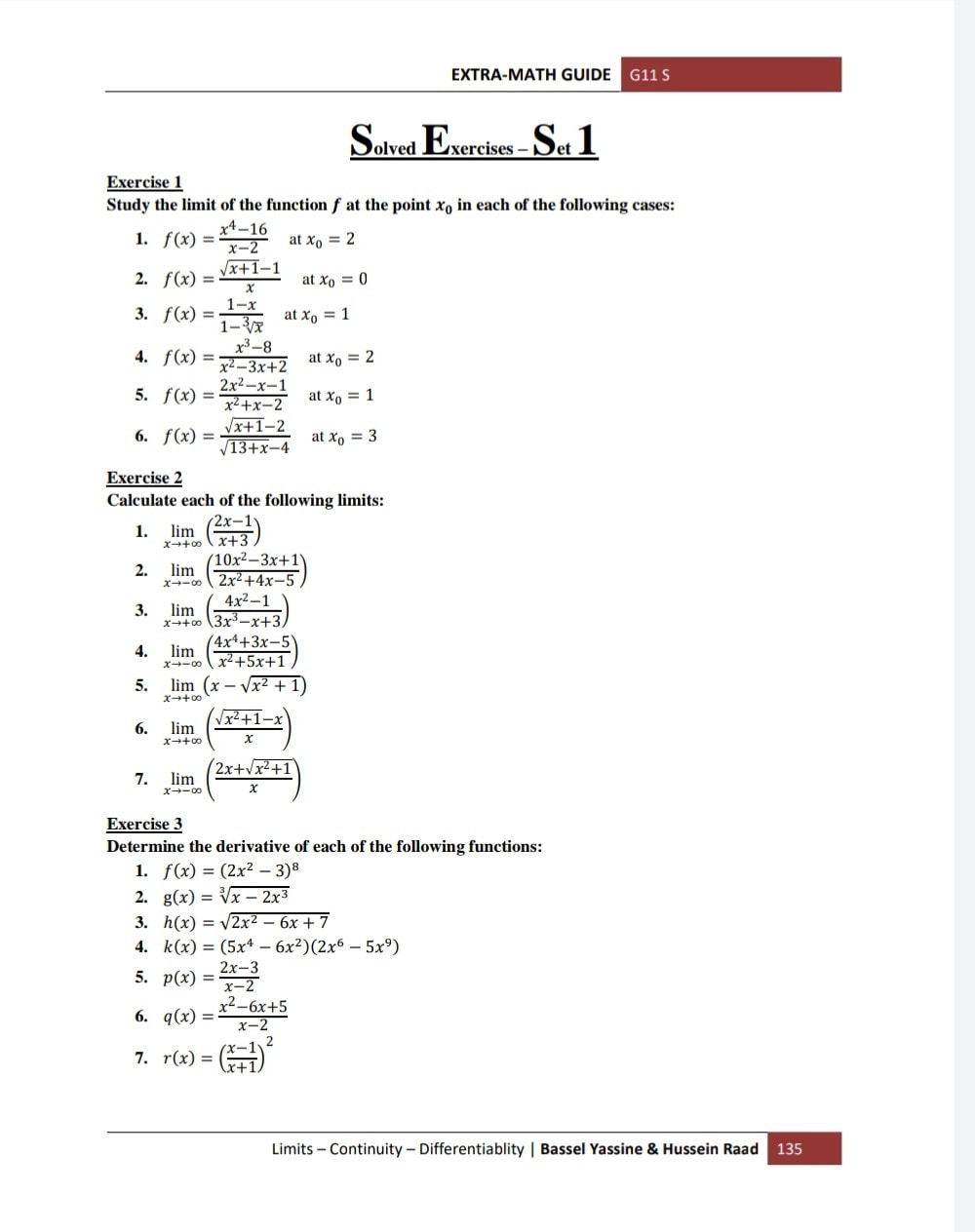 Extra-math - Extra-Math Guide Grade11S Hussein raad &... | Facebook