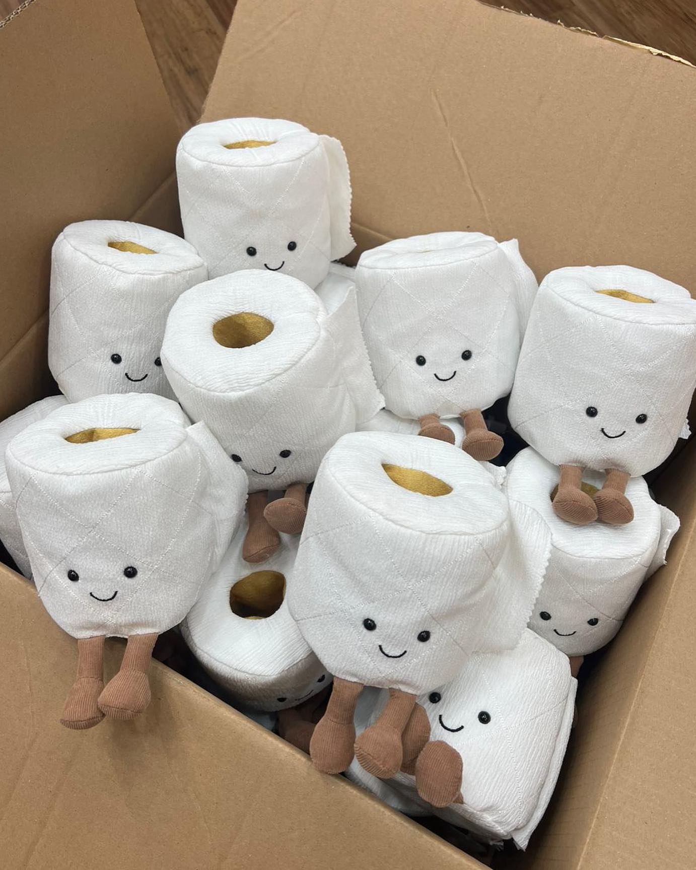 Jellycat toilet roll back in stock now at One More Bear! 🚽 🤍