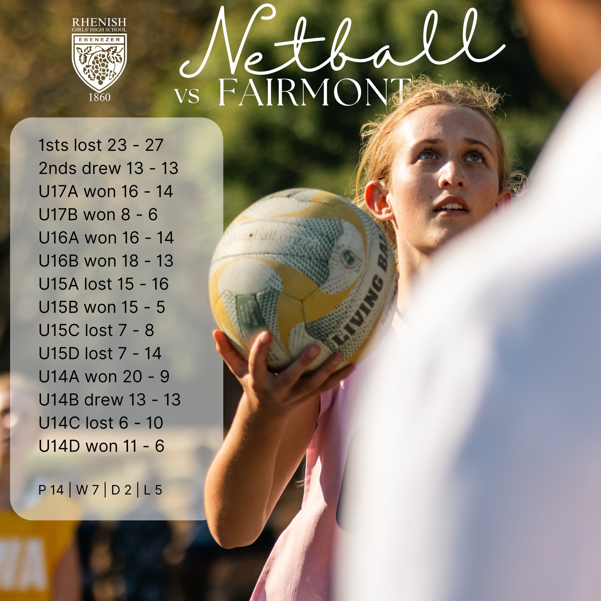 Our netball teams faced off... - Rhenish Girls' High School | Facebook