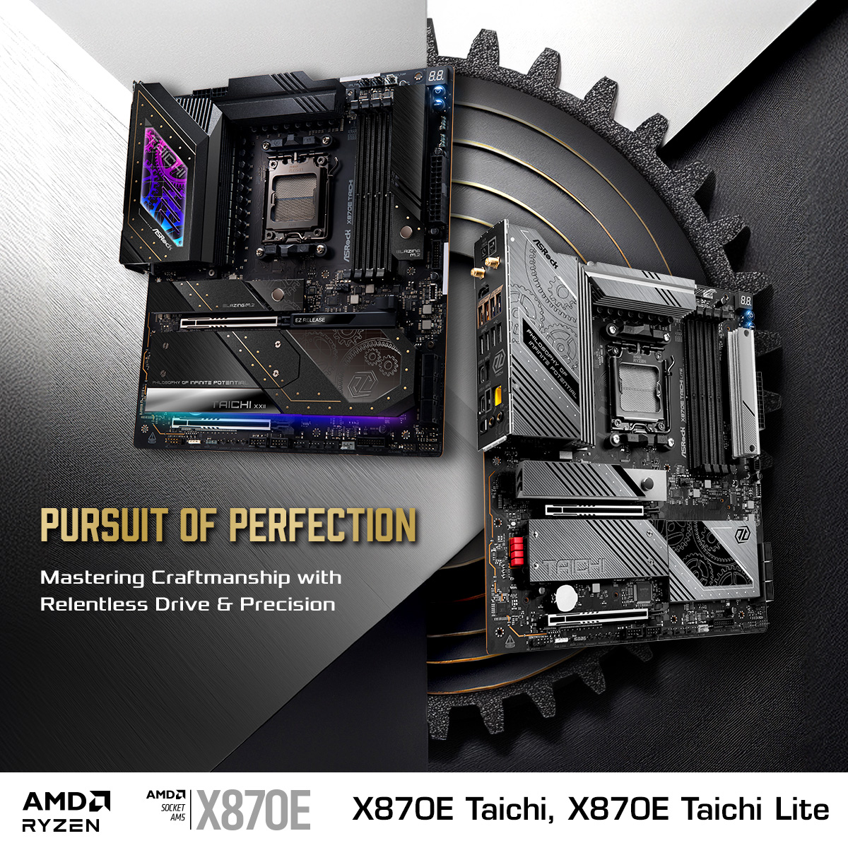 Designed for What's Next. ASRock X870E Taichi now supports the