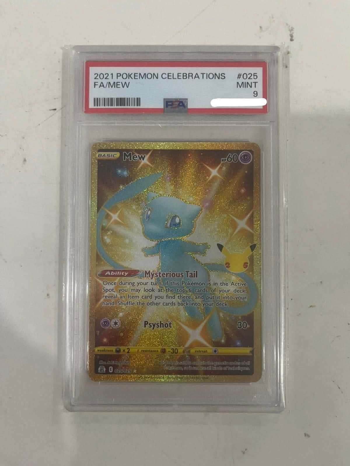 WTS MEW 25TH anniversary english PSA 9 dan PIKACHU YU NAGABA