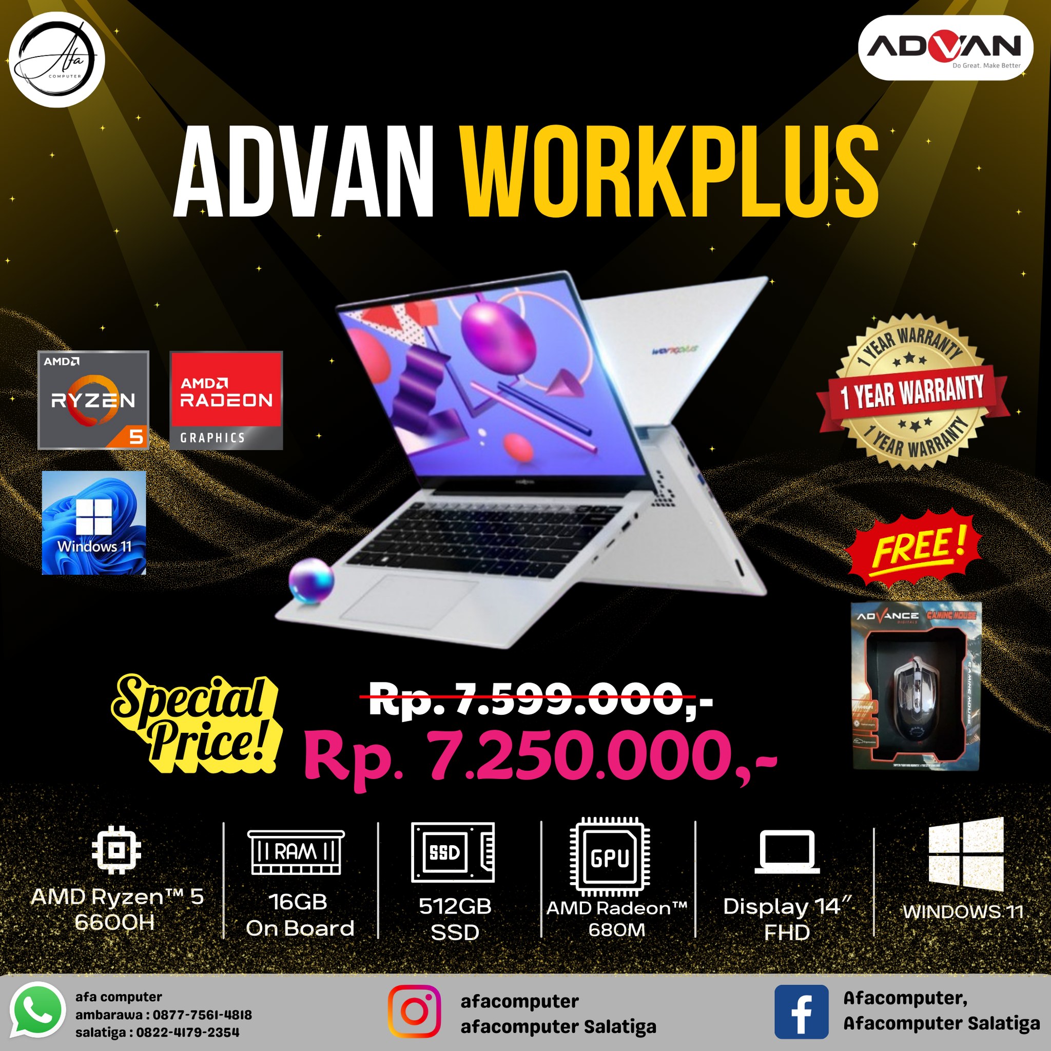 Afa Computer - 🌟 Upgrade Produktivitasmu dengan Laptop... | Facebook
