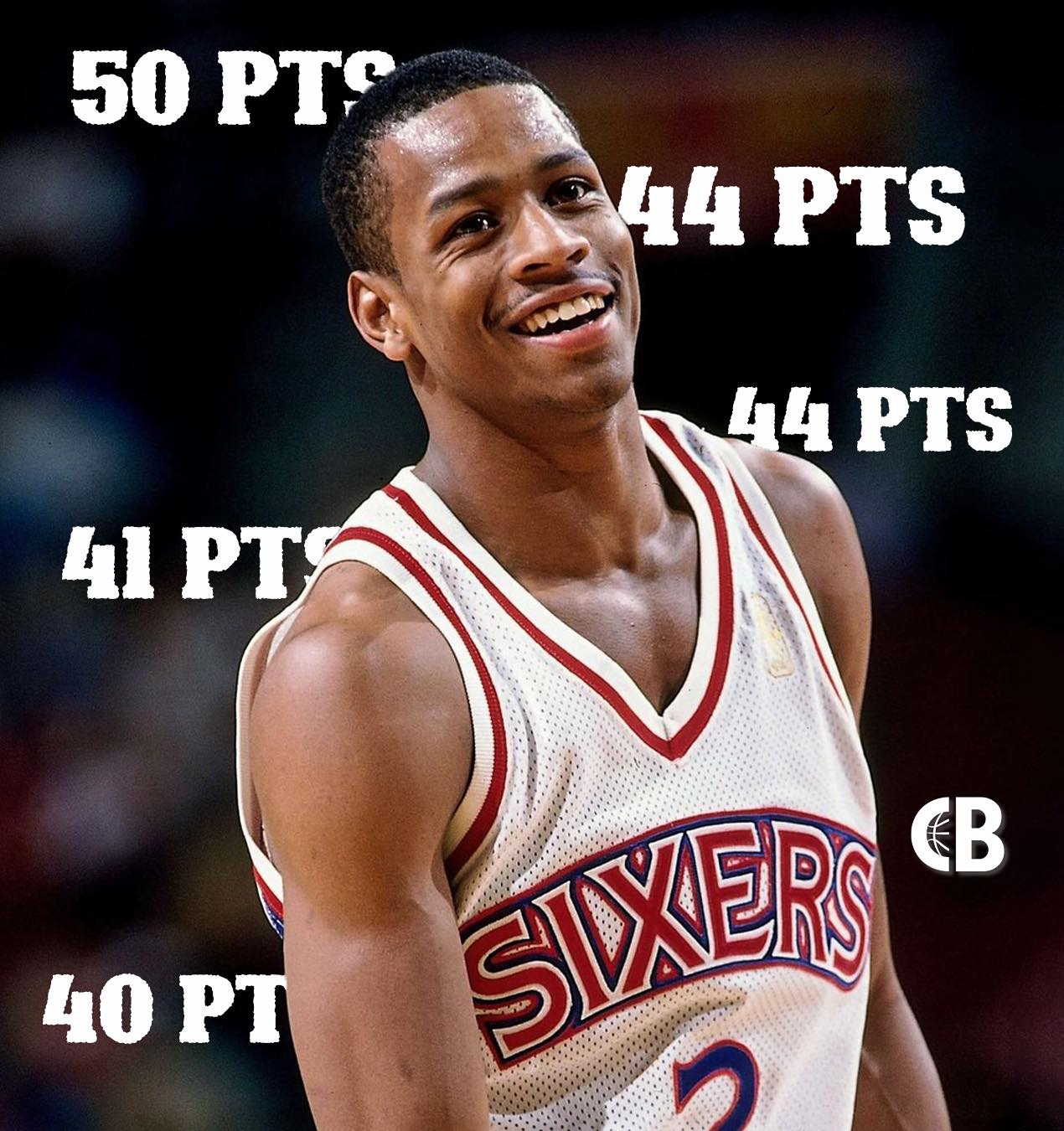 27 years ago today, Allen Iverson dropped 50 and broke Wilt