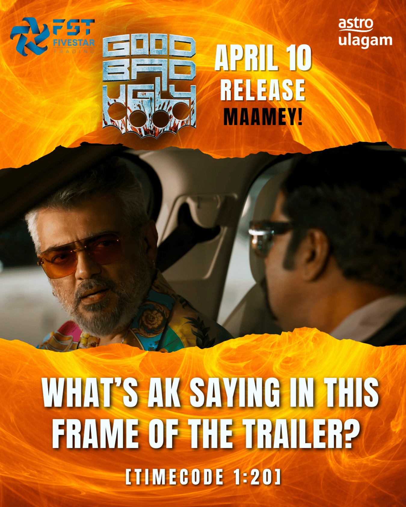 Astro - What’s AK saying in this frame of the trailer? Good Bad Ugly is ...