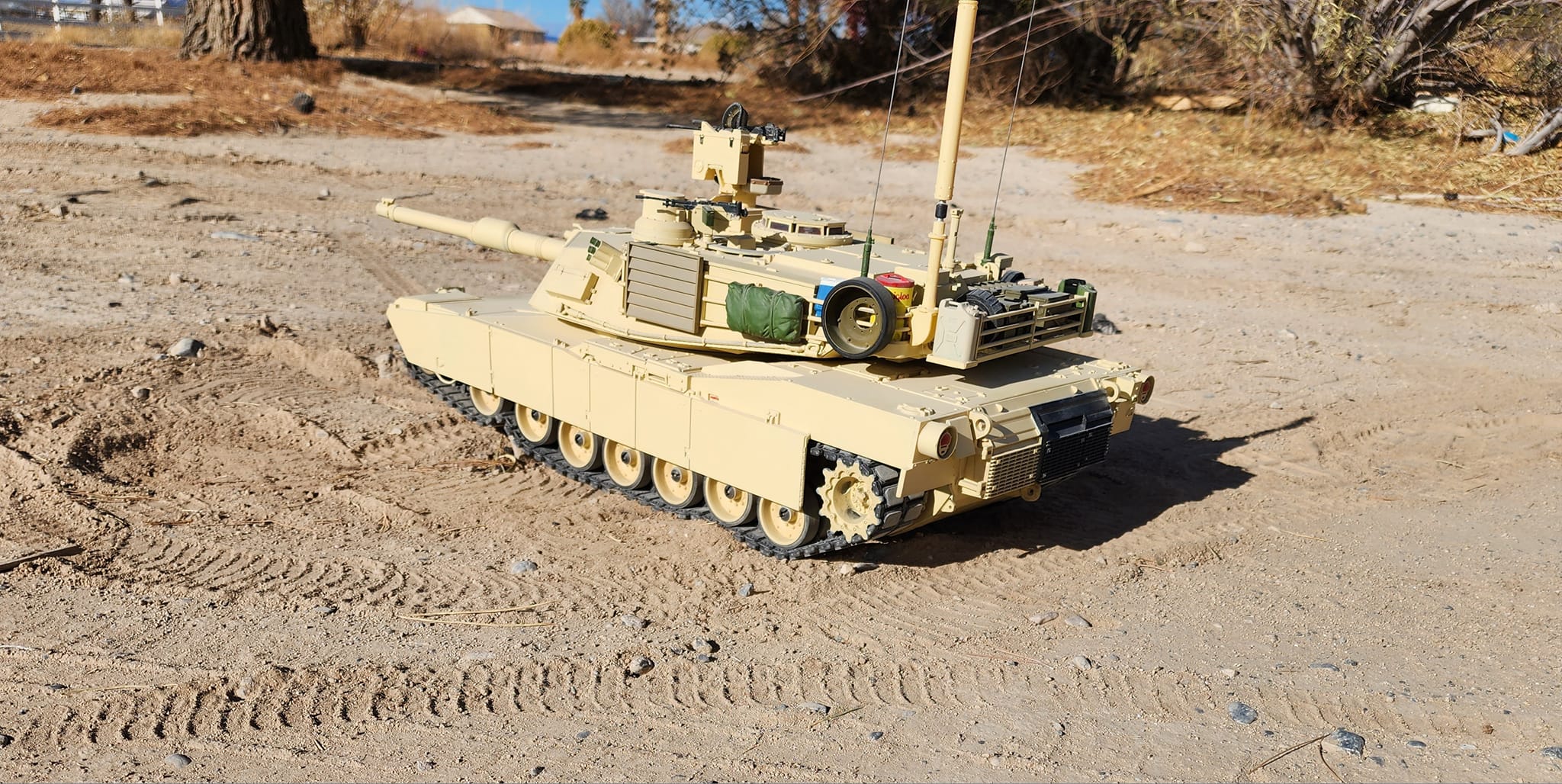 My 1/16 Tamiya Abrams model in Nevada desert