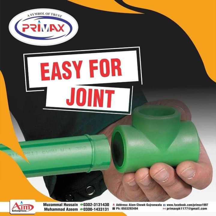 Primax ppr pipes and fitting