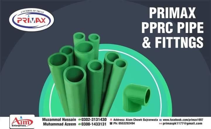 Primax ppr pipes and fitting