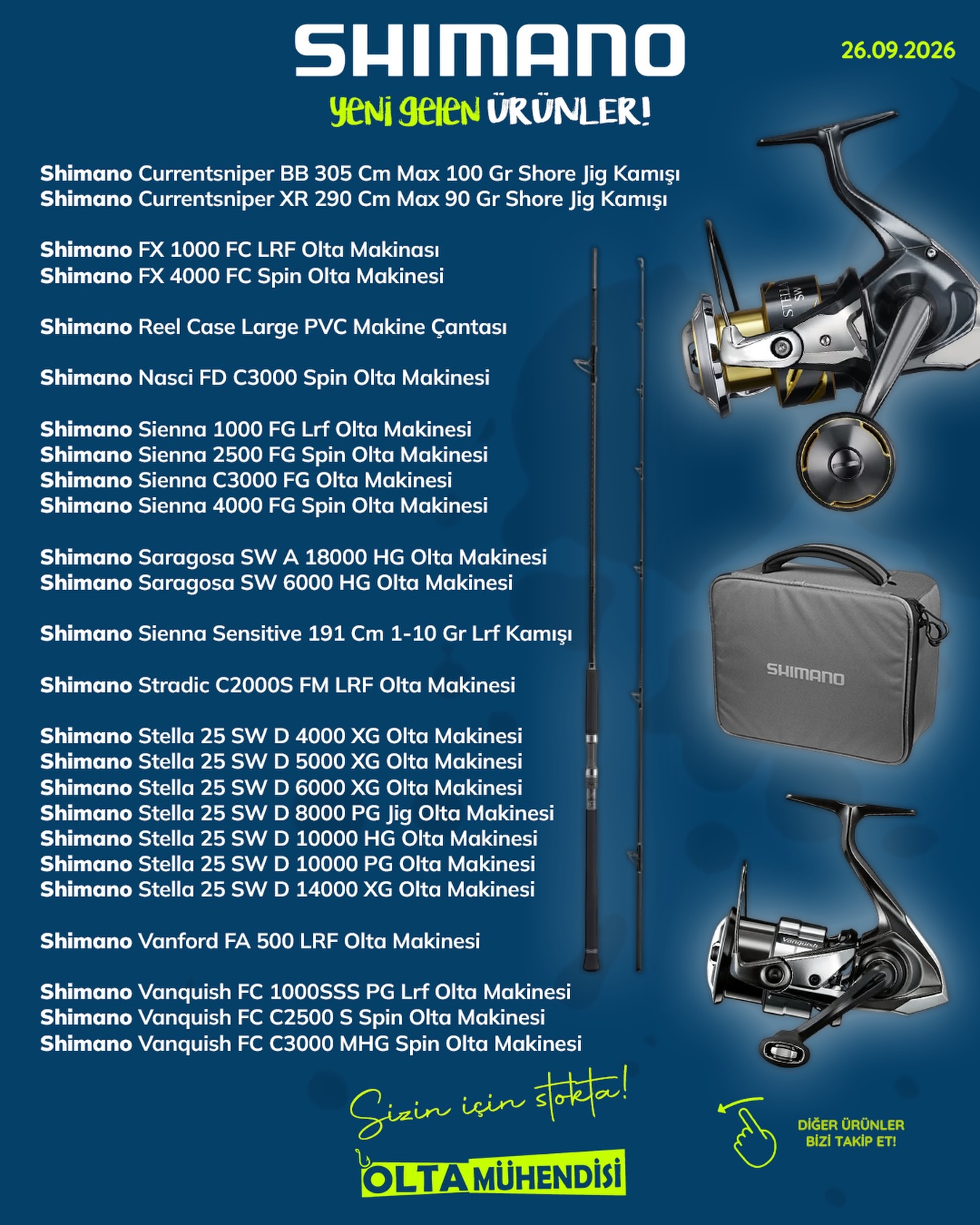 Shimano'da stoklarımı güncellendi! Twin Power, Stradic, Saragosa