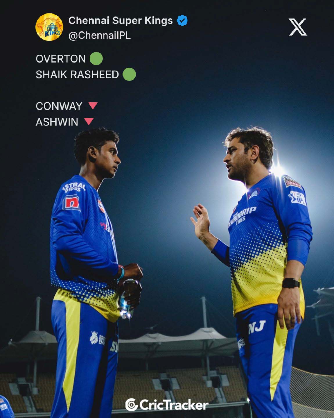 CricTracker - 20-year-old Shaik Rasheed is making his IPL debut for ...