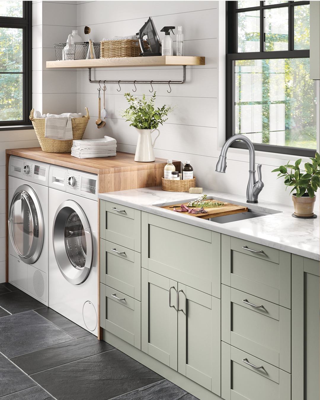 Delta Faucet - What a refreshing laundry room! We’d love... | Facebook