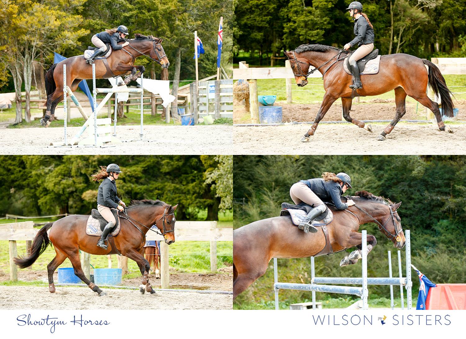Wilson Sisters - Vicki having a jump on Wentworth Corolina ST ...