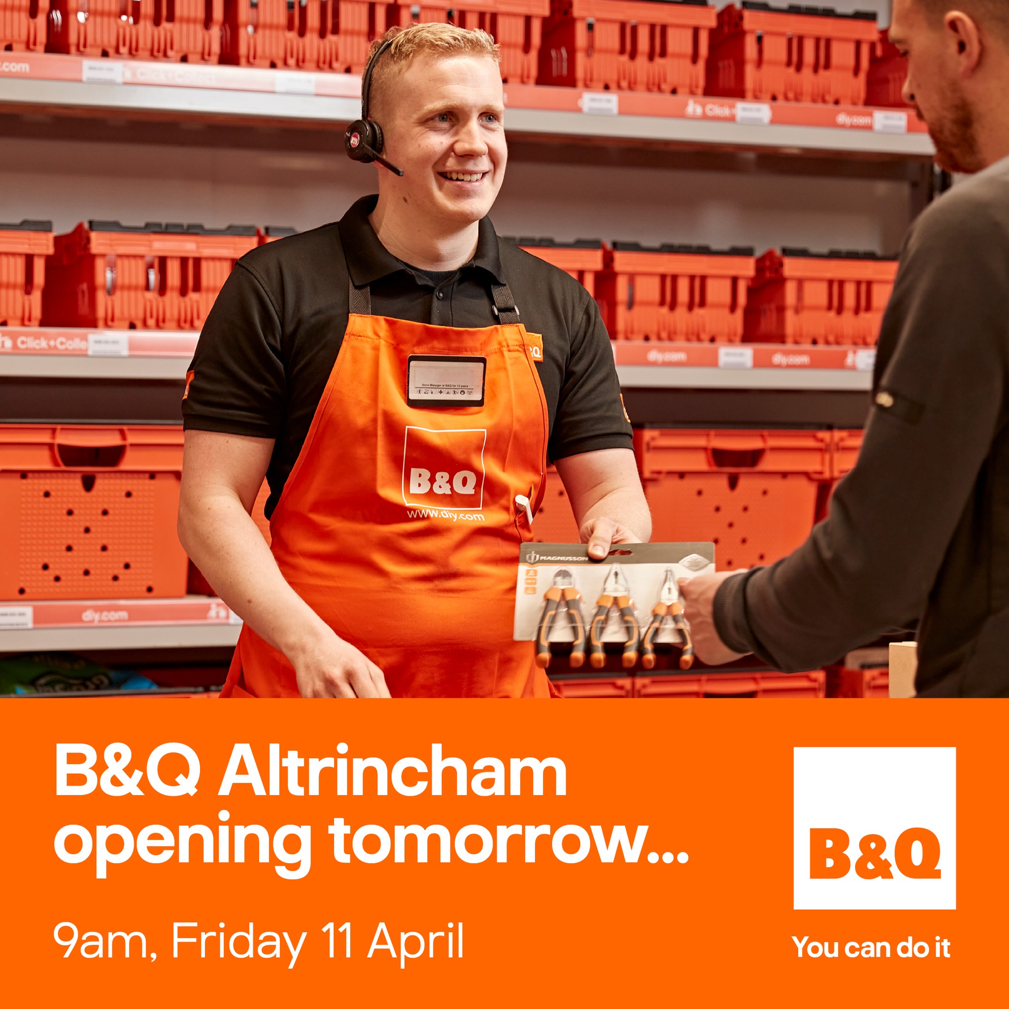 B&Q - 🎉 We're so excited for our GRAND OPENING TOMORROW 🎉... | Facebook