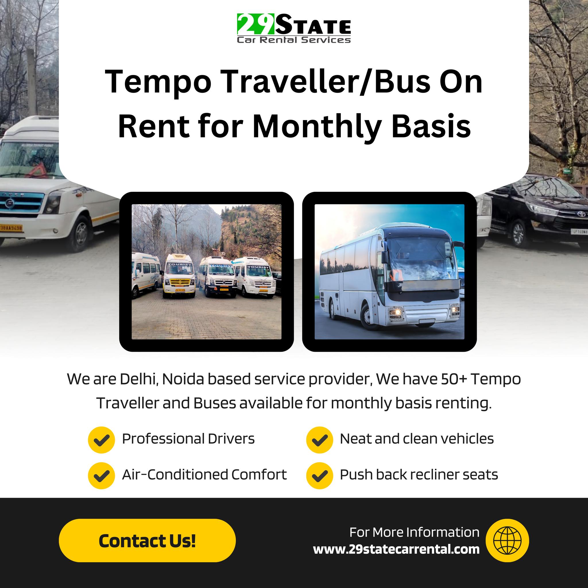 29 State Car Rental Services | Noida