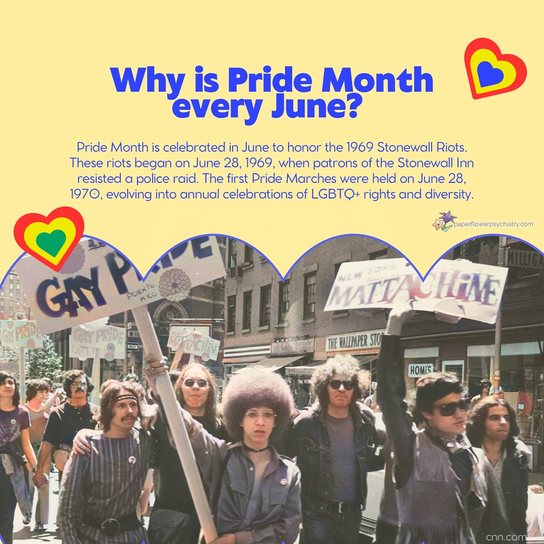 June is celebrated as Pride... - Paperflower Psychiatry, LLC