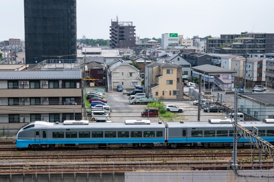 運転席へのご招待 E1系運転室 鉄道博物館本館と南館の間に 屋外展示