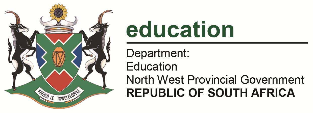 North West Department... - North West Department of Education