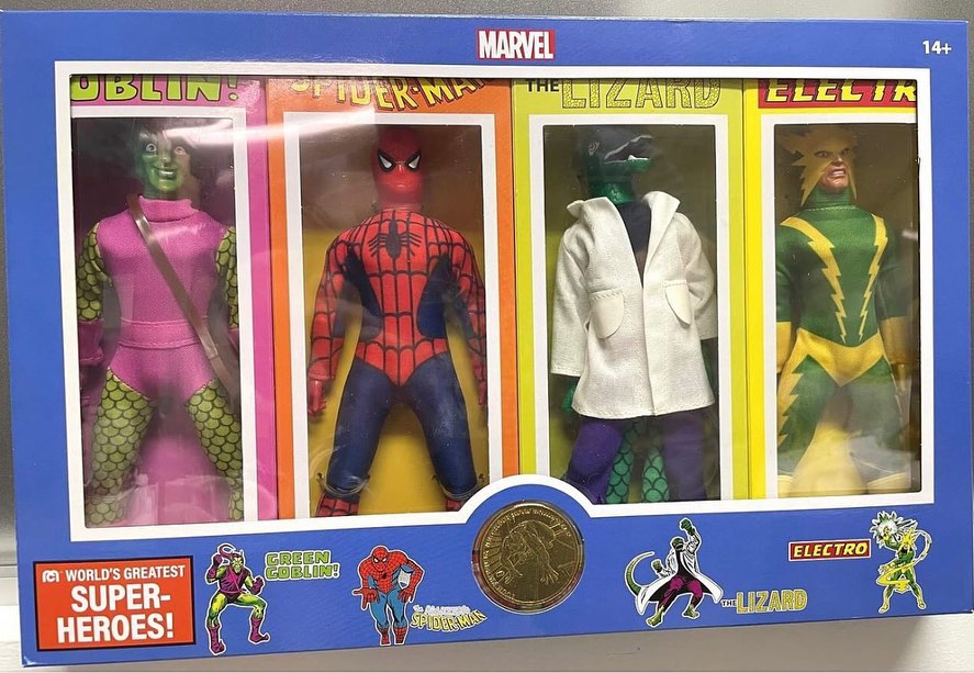 Marvel Mego figures return with Spider-Man 4 pack