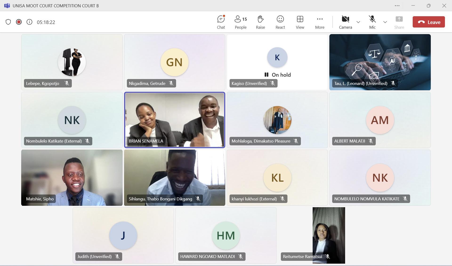 UNISA - ⚖️ COURT IS IN SESSION ⚖️ Court B link: https://teams.microsoft ...