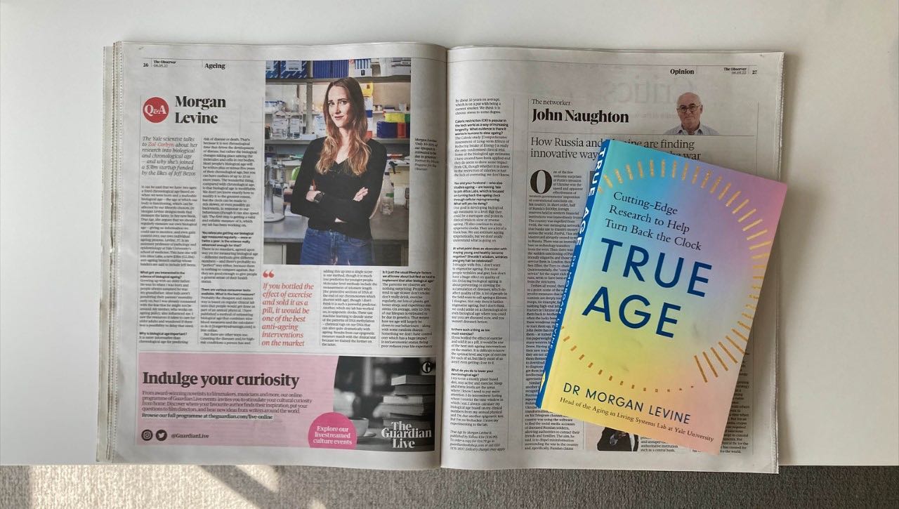 Article in the Observer/Guardian... - Morgan Levine, Ph.D. | Facebook