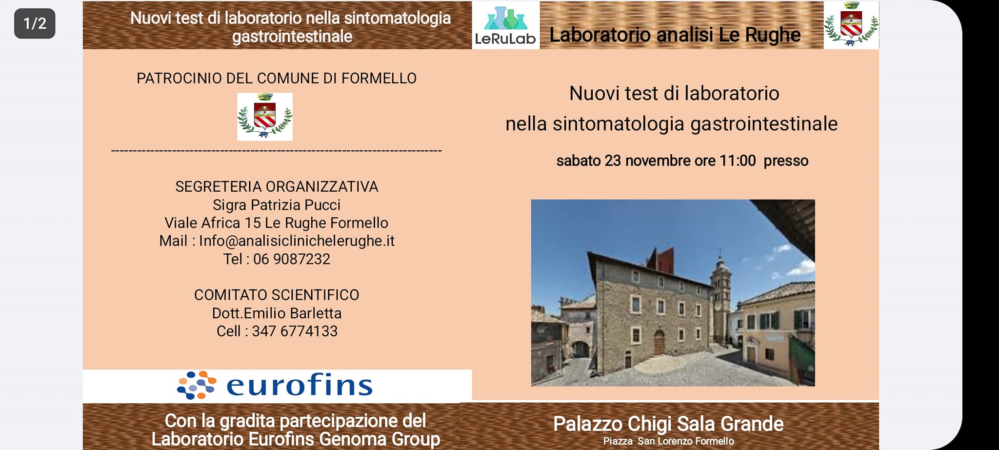 Laboratorio Analisi Cliniche Le Rughe | Formello