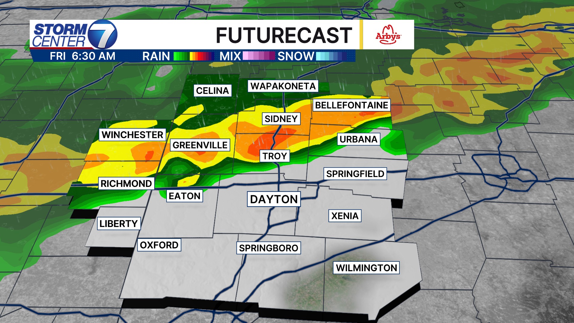 xenia wood green dress FRIDAY RAIN: Here is a look at the timing of the rain for Friday into Friday evening. You will notice a drop in temperatures as we go through the day as well FRNCHGRN