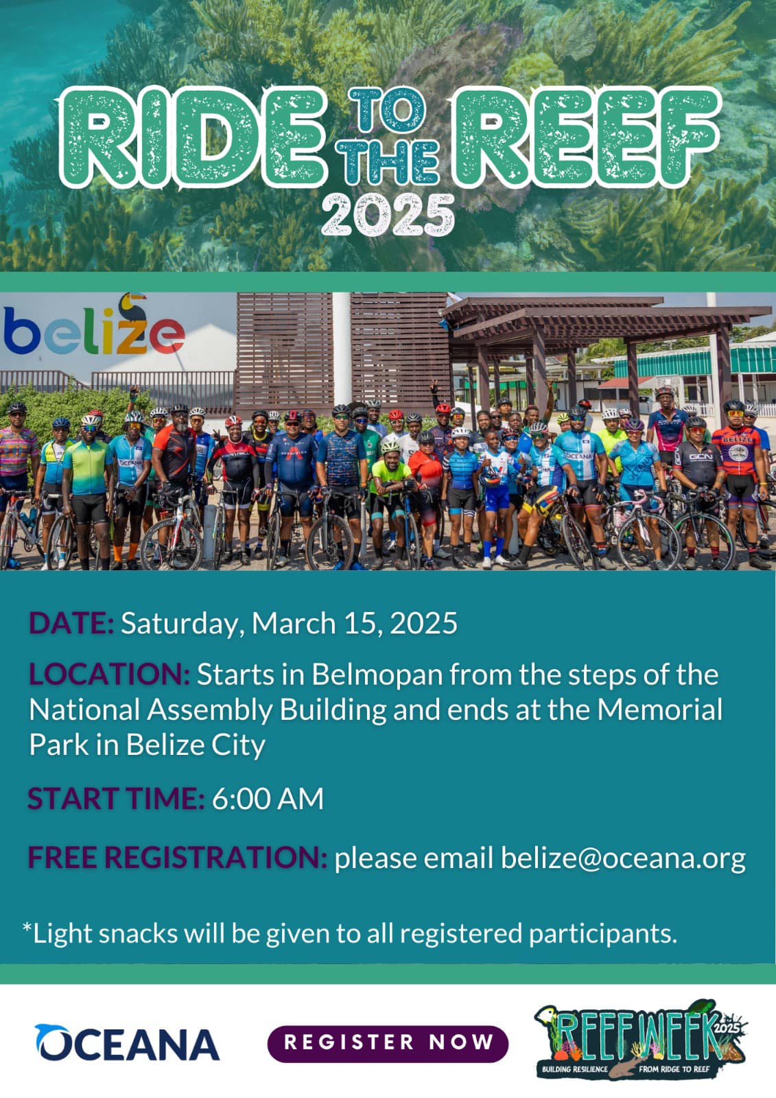 Oceana - Gear up, cyclists! 🚴‍♀️🚴‍♂️ Our annual Ride to the Reef is ...