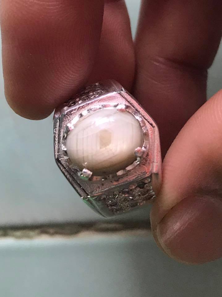 Din Cincin Cincin Nilam Putih Original Dari Burma Ada Facebook