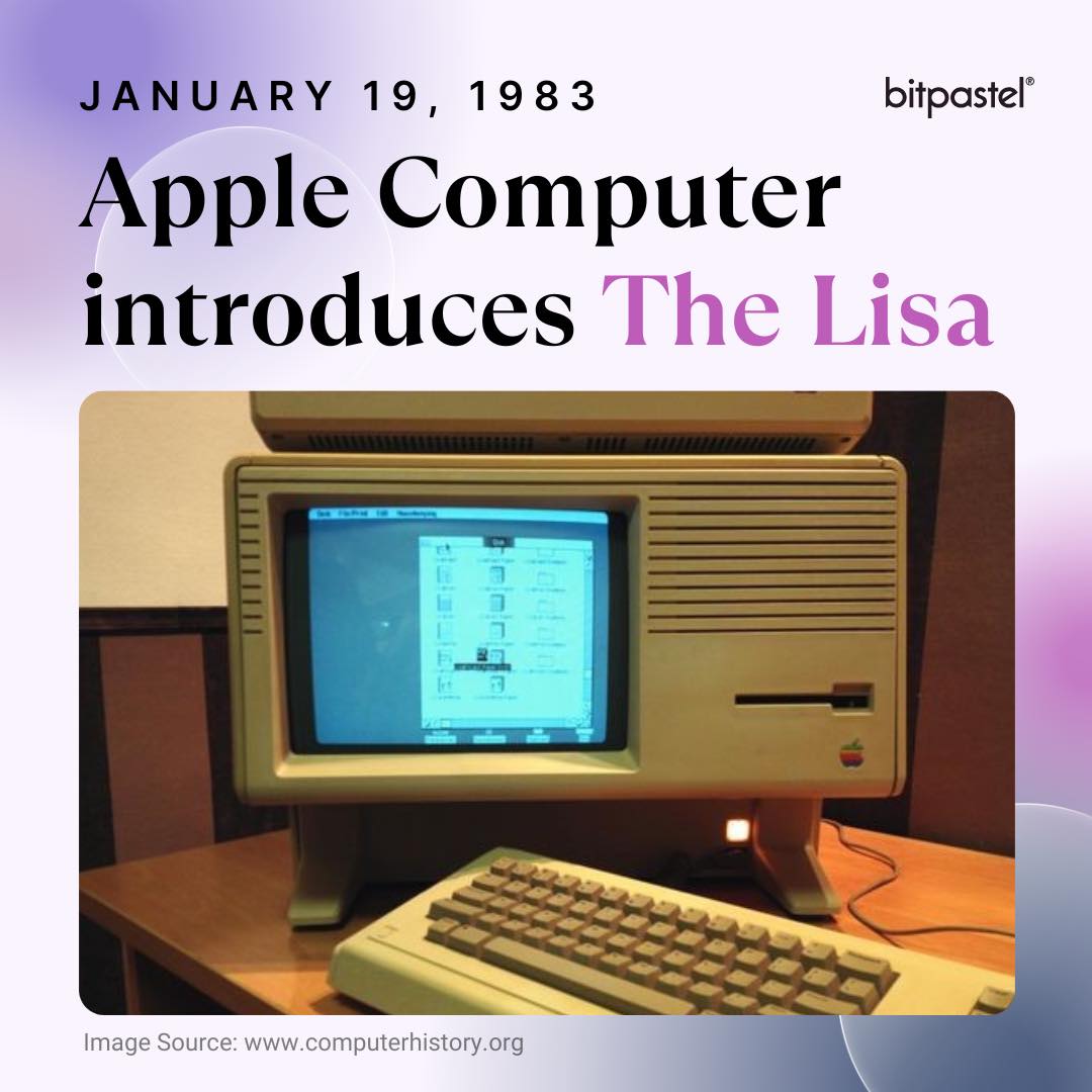 Bitpastel - On January 19, 1983, Apple made history with the ...